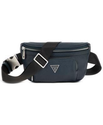Men's Saffiano Faux-Leather Water-Repellent Fanny Pack by GUESS