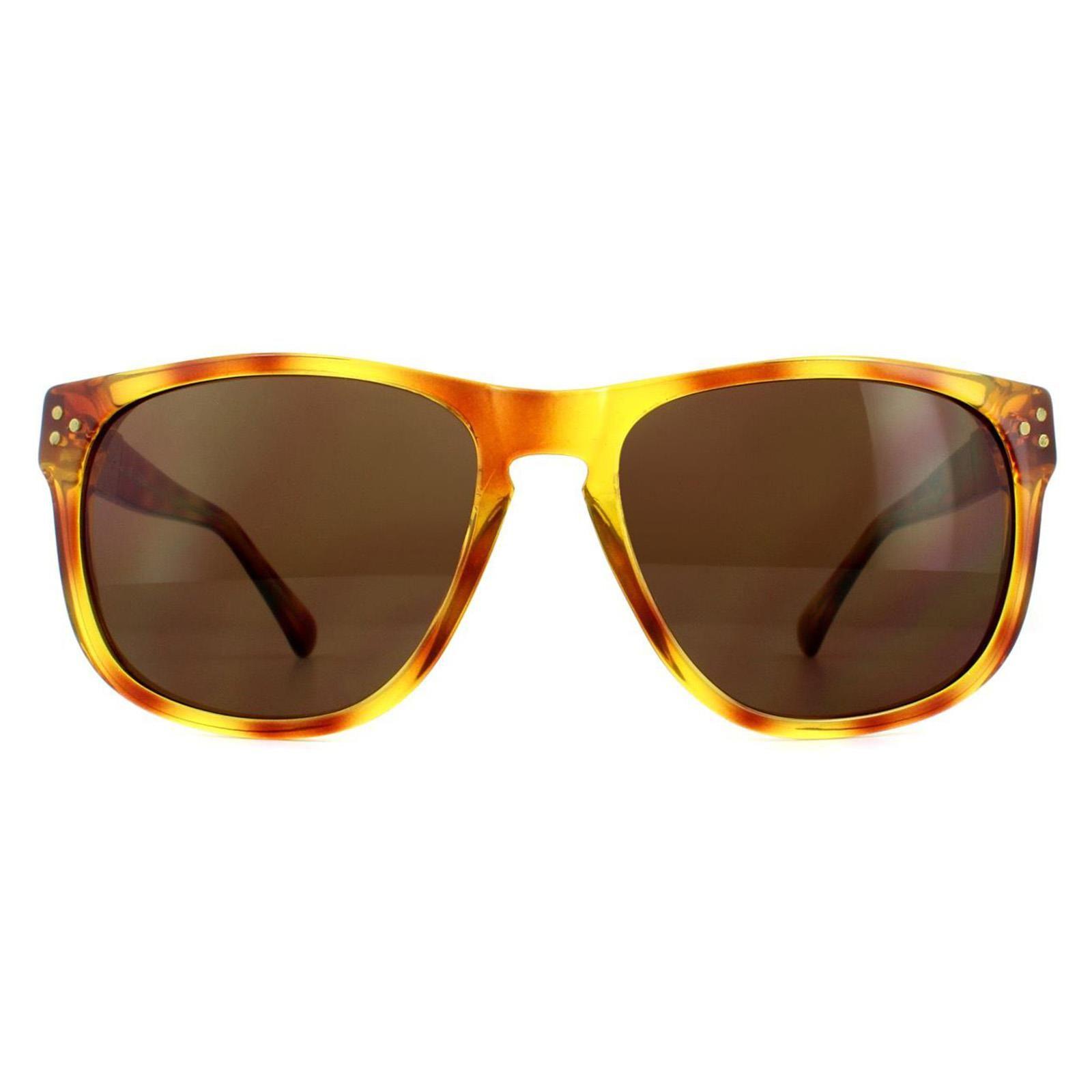 Rectangle Blonde Havana Brown Gradient Sunglasses by GUESS