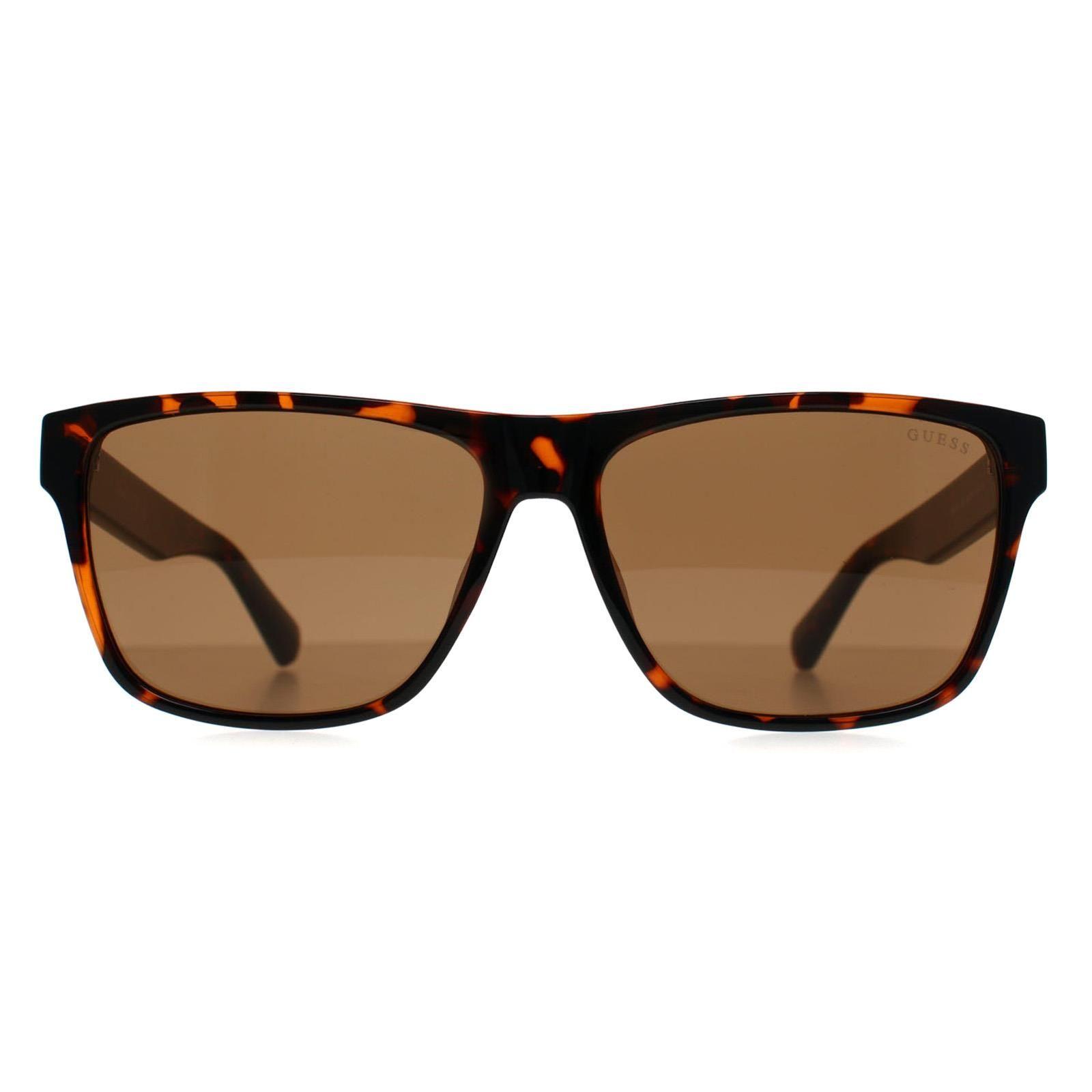 Rectangle Dark Havana Brown GF5120 by GUESS