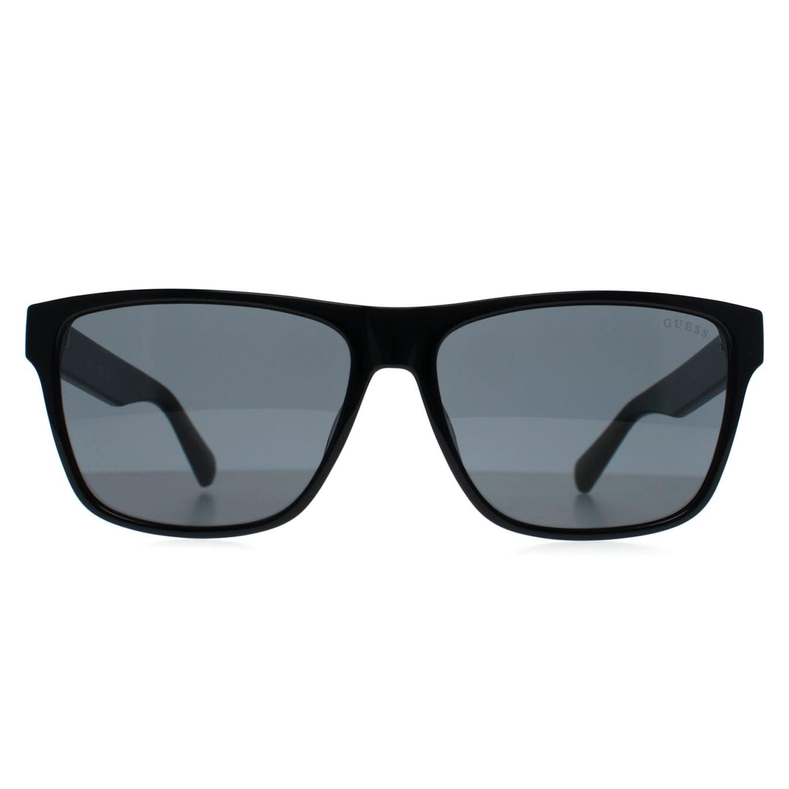 Rectangle Shiny Black Grey GF5120 by GUESS