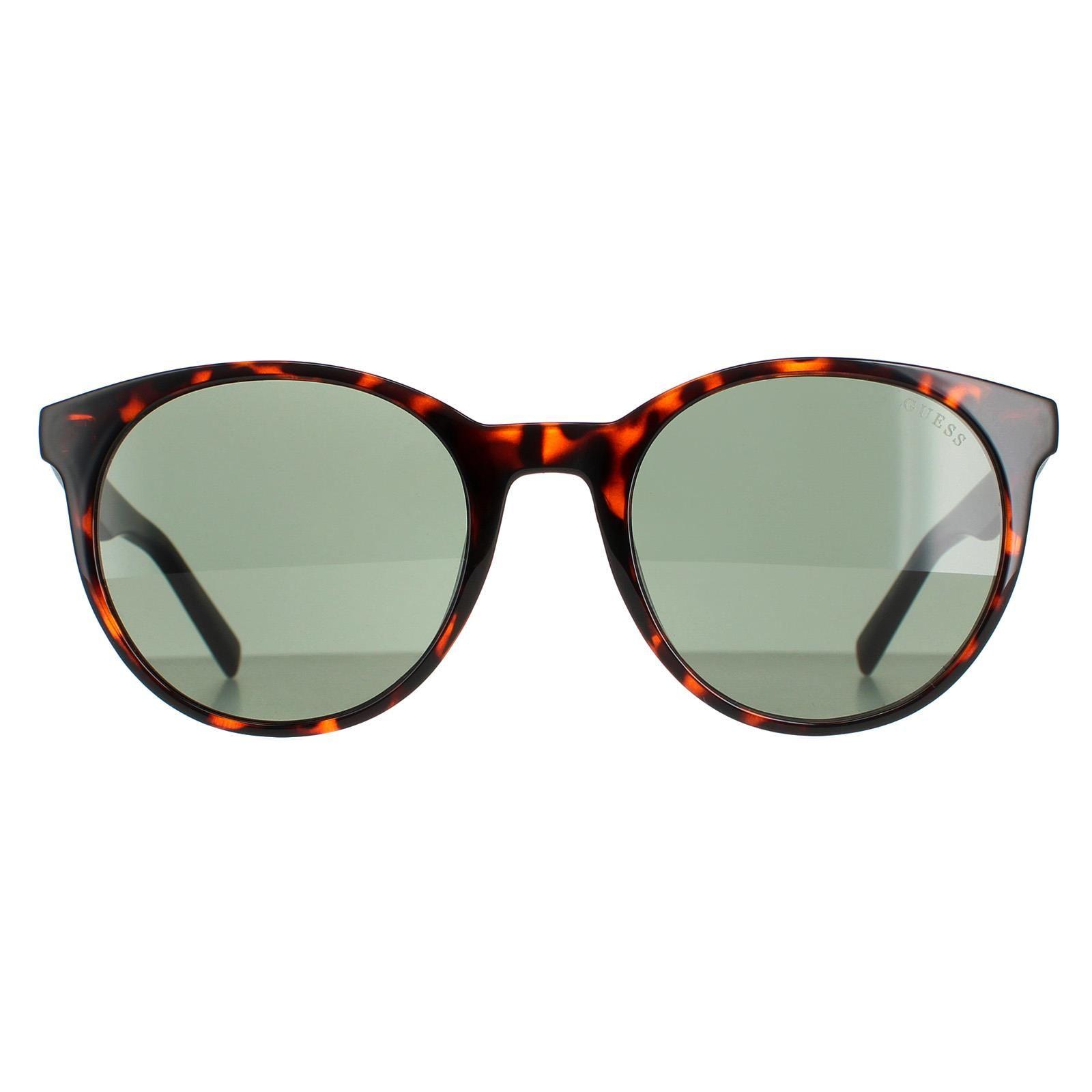 Round Dark Havana Green GU00023 by GUESS Round Dark Havana Green GU00023 by GUESS