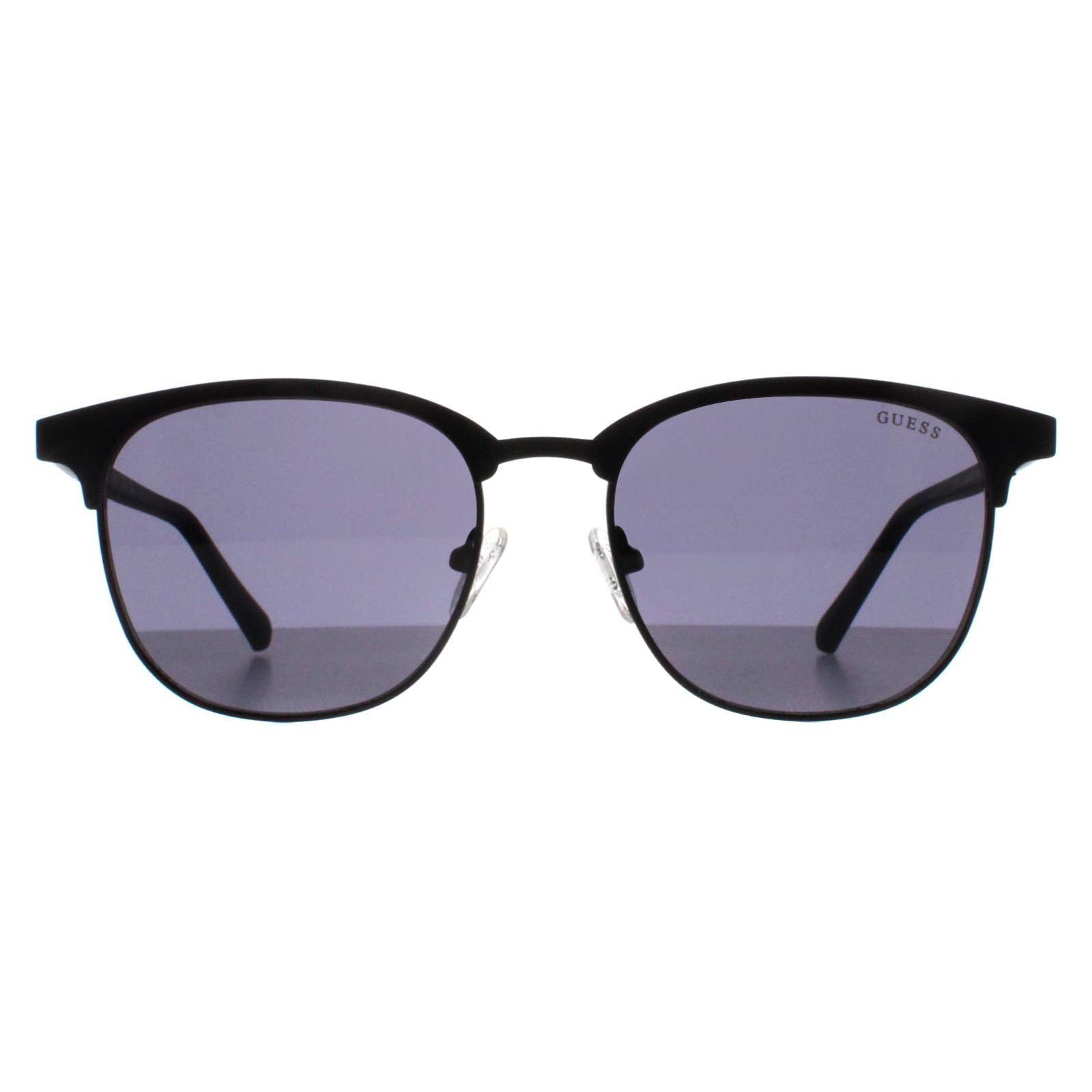 Semi Rimless Matte Black Smoke Grey GU00052 by GUESS