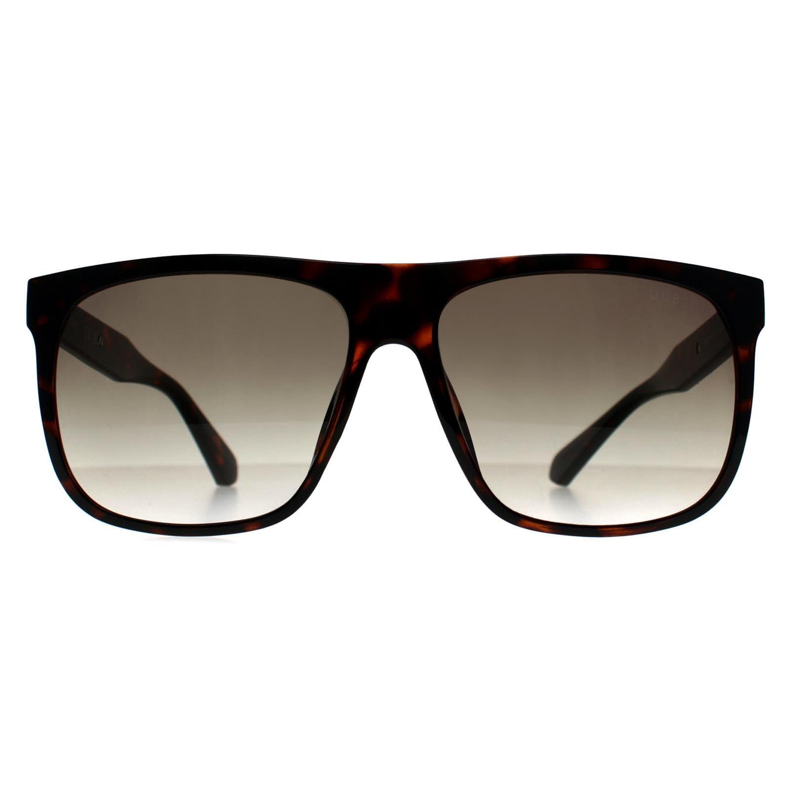 Square Dark Havana Brown Gradient GF5072 by GUESS