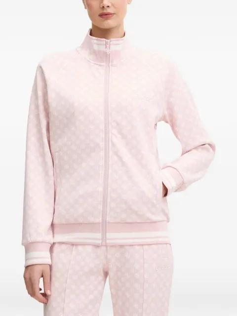 Aggie monogram-print zip-up sweatshirt by GUESS USA