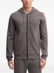 Aldwin logo-patch zip-up hoodie by GUESS USA