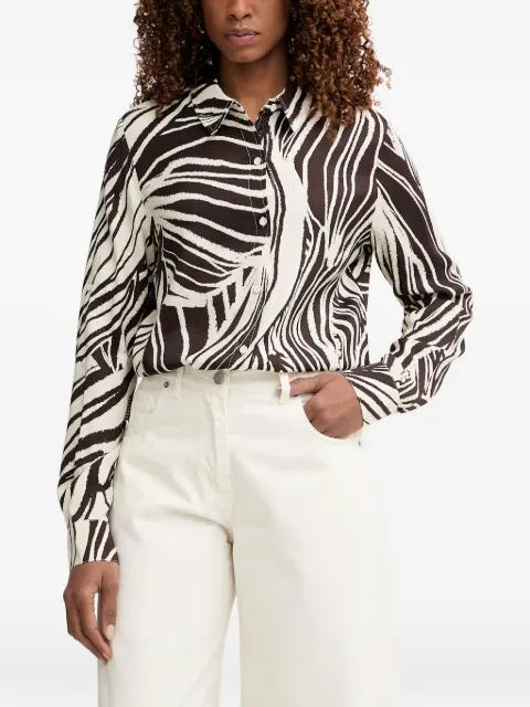 Bastienne zebra-print long-sleeve shirt by GUESS USA