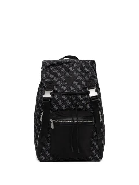 Berlin logo-print buckle-fastening backpack by GUESS USA