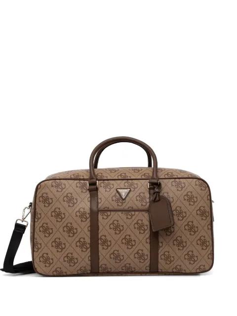 Berta monogram-print logo-plaque luggge bag by GUESS USA