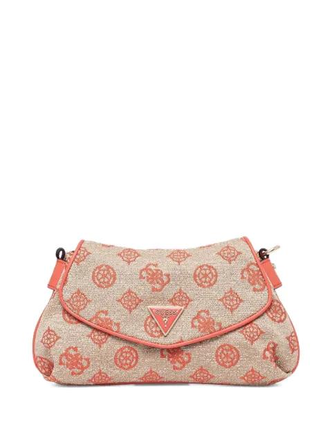 Beyza monogram-print shoulder bag by GUESS USA