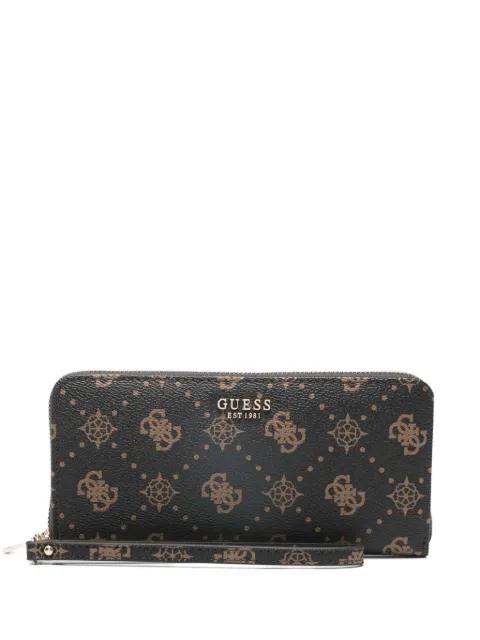 Carrie Monogram zip wallet by GUESS USA