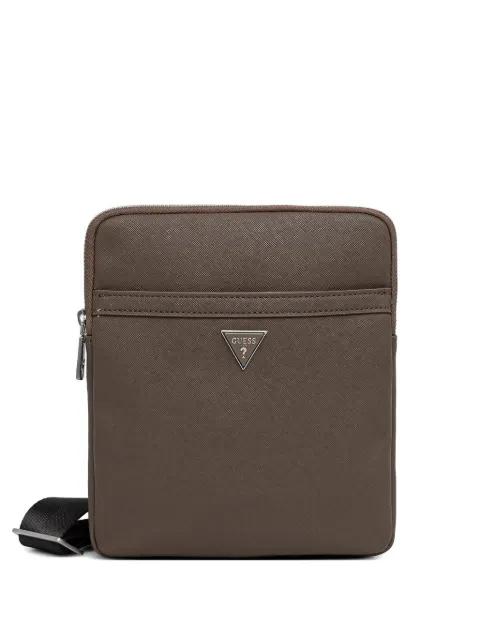 Certosa logo-plaque messenger bag by GUESS USA