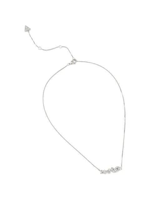 Chandelier crystal-embellished box-chain necklace by GUESS USA