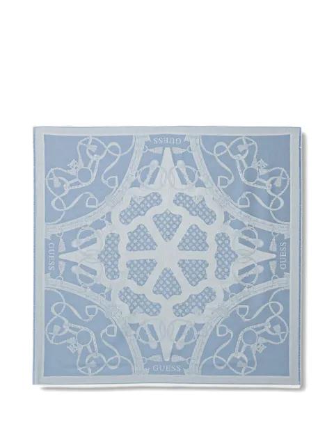 Dita fringed-hem patterned scarf by GUESS USA