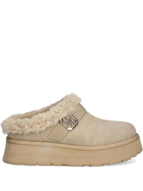 Dolmana platform slippers by GUESS USA