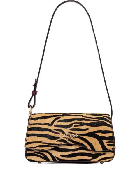 Domitilla zebra-print shoulder bag by GUESS USA