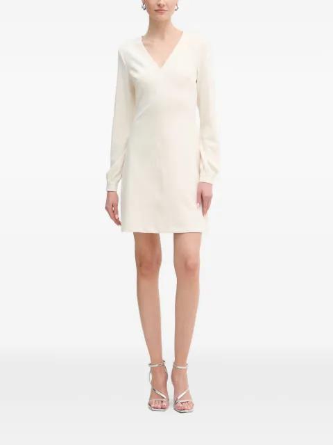 Evelina V-neck long-sleeve mini dress by GUESS USA