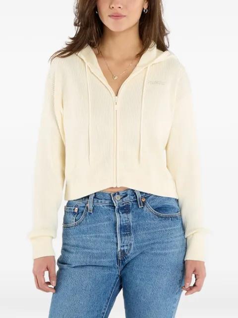 Flamina ribbed-knit zip-up cardigan by GUESS USA