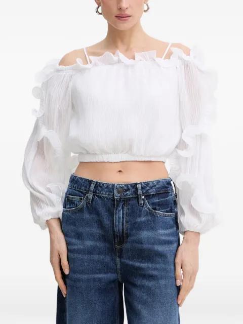 Gabriella ruffled-trim blouse by GUESS USA
