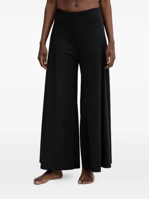 Gaia logo-patch palazzo pants by GUESS USA