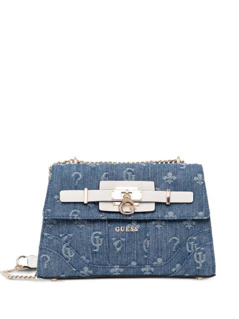 Greyson chain-strap logo cross body bag by GUESS USA
