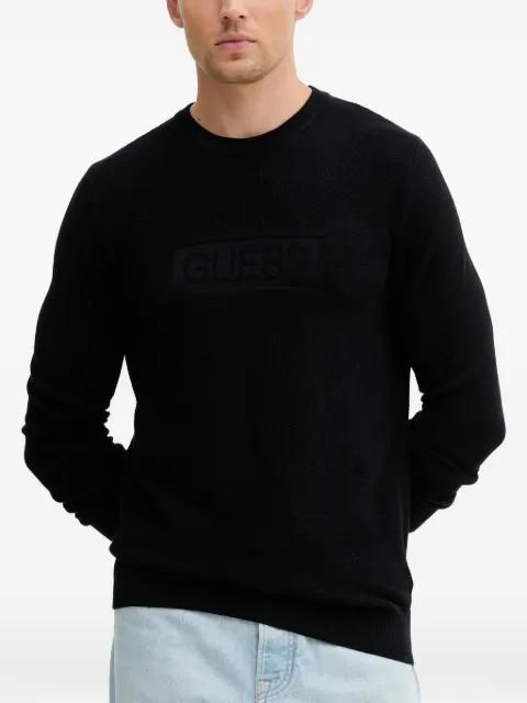 Harrison logo-lettering sweater by GUESS USA