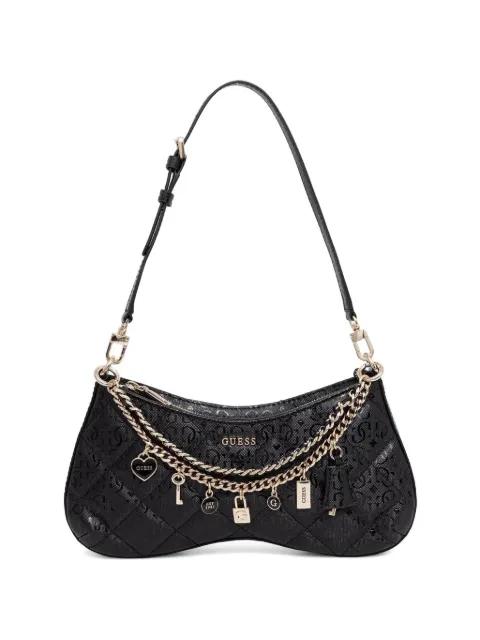 Libby quilted charm-detail shoulder bag by GUESS USA