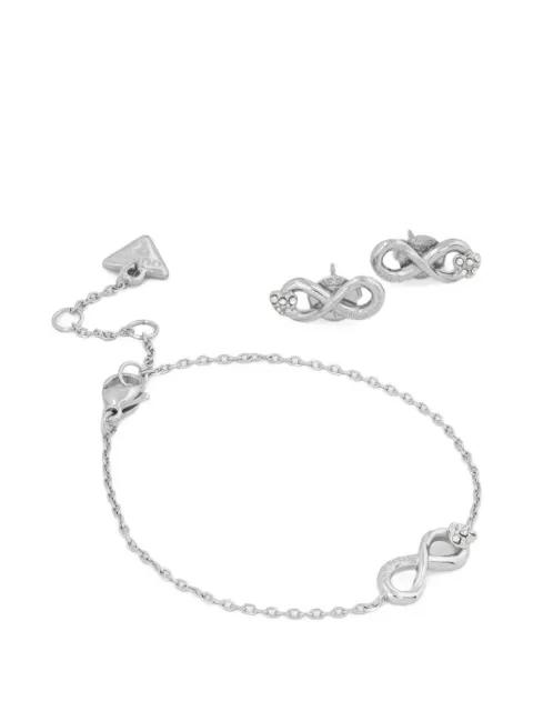 Love Bites infinity-motif crystal-embellished jewellery set by GUESS USA