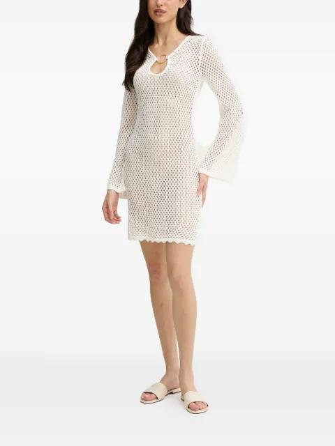 Luna open-knit ring-detail mini dress by GUESS USA