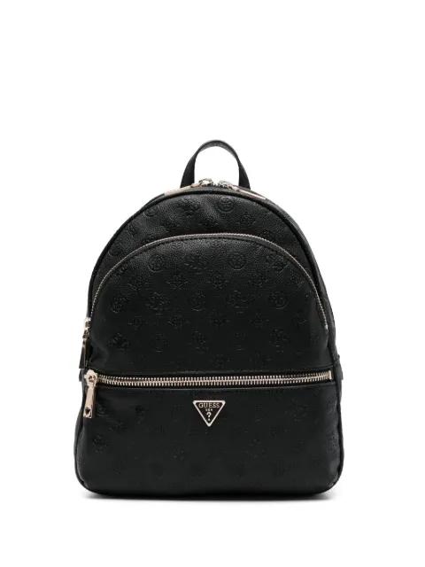 Manhattan embossed zip backpack by GUESS USA