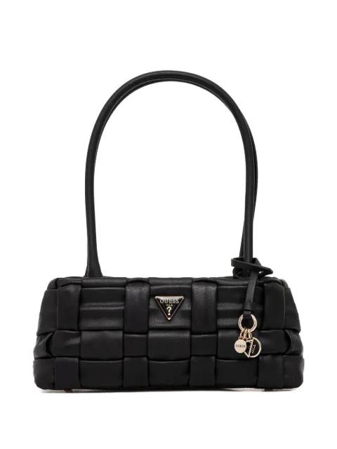 Marion woven charm tote bag by GUESS USA