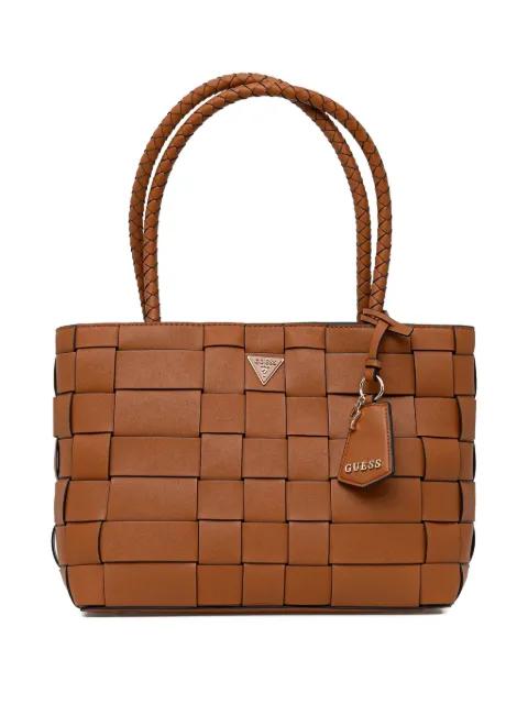 Maylee logo-plaque tote bag by GUESS USA