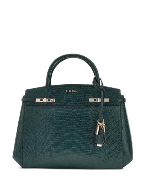 Melinda lizard-effect tote bag by GUESS USA