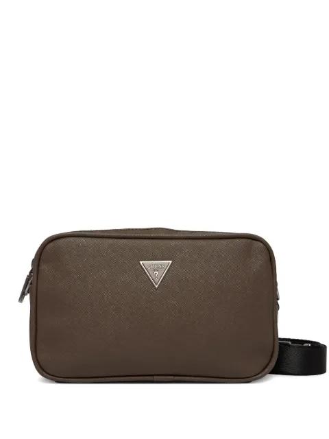 Milano logo-detail clutch bag by GUESS USA