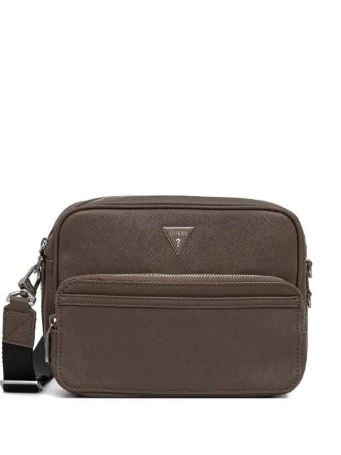 Milano mini logo-plaque messenger bag by GUESS USA