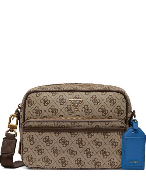 Milano monogram tag-detail shoulder bag by GUESS USA