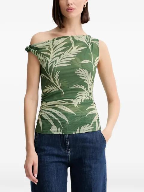 Mirin one-shoulder floral-print blouse by GUESS USA