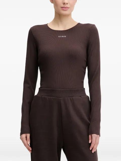 Nat long-sleeved ribbed T-shirt by GUESS USA