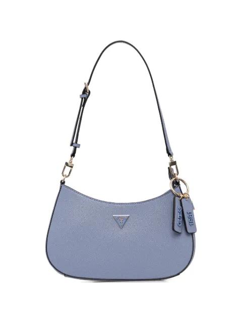 Noelle triangle-logo charm satchel by GUESS USA