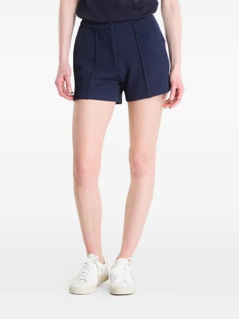 Pique contrast-trim seamed shorts by GUESS USA