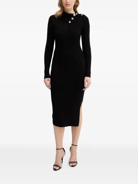 Priscilla button-detail midi dress by GUESS USA