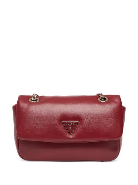 Sunetra padded logo-plaque shoulder bag by GUESS USA