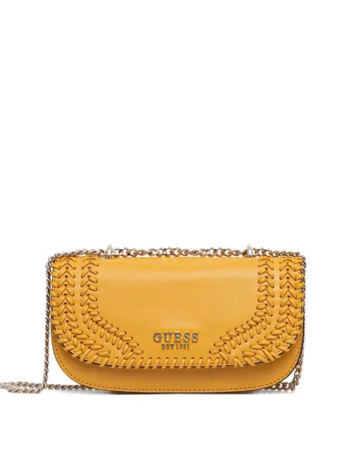 Tatum mini woven chain-strap cross-body bag by GUESS USA