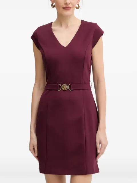 V-neck belted mini dress by GUESS USA