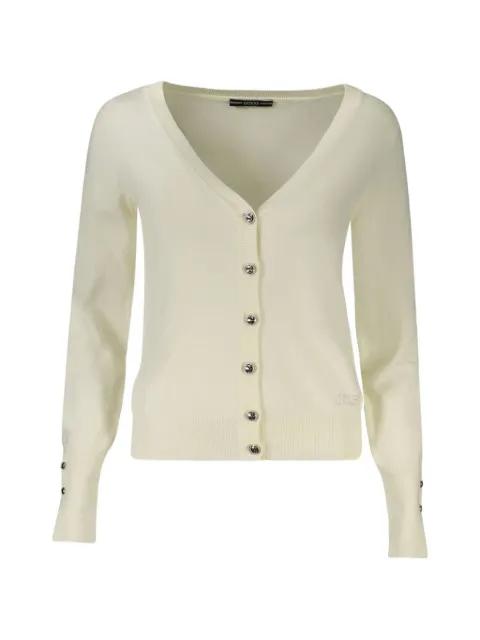 V-neck button-fastening cardigan by GUESS USA