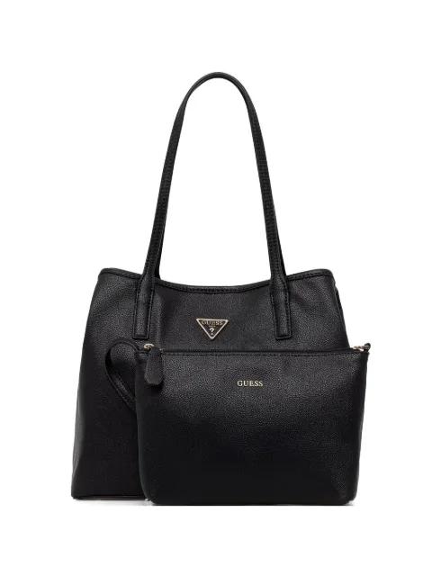 Victtoria logo-plaque tote bag by GUESS USA