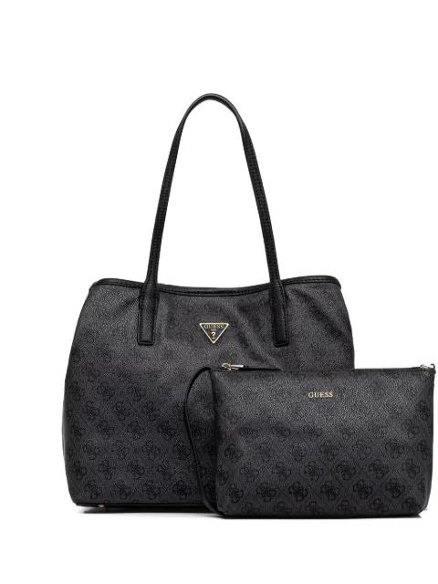 Victtoria monogram-pattern pouch-detail tote bag by GUESS USA