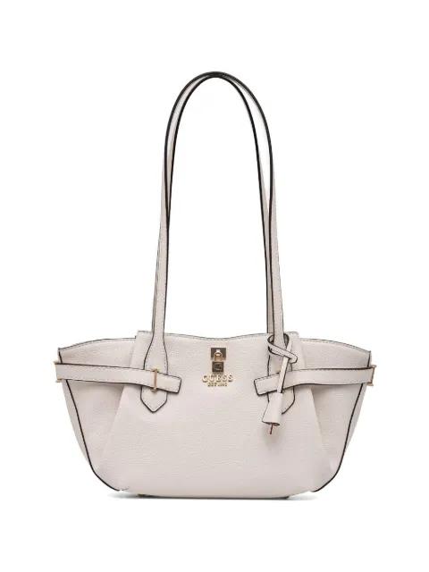 Yesba belted pebbled shoulder bag by GUESS USA