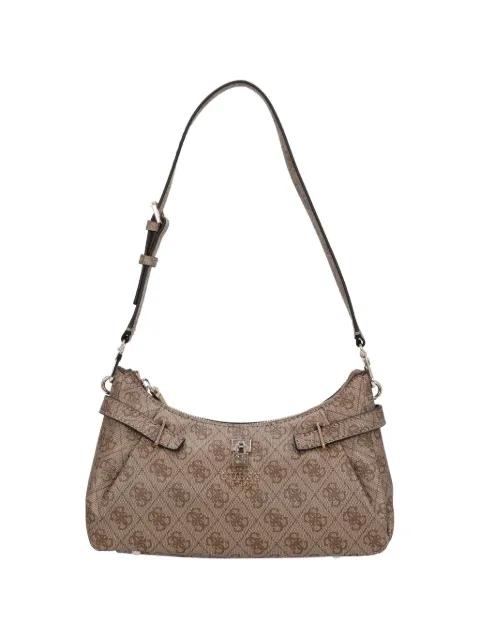 Yesba logo-pattern padlock-detail shoulder bag by GUESS USA