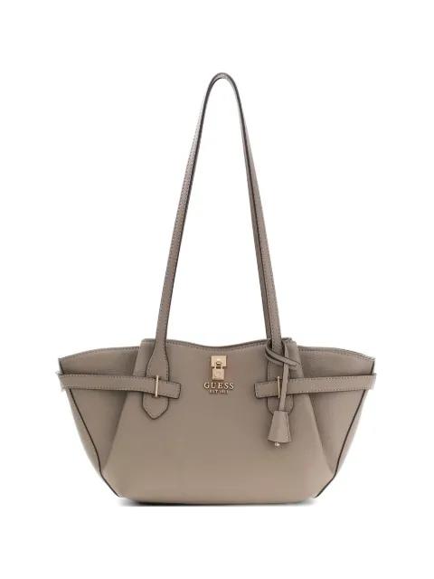 Yesba padlock-detail logo-plaque shoulder bag by GUESS USA