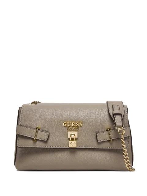 Yesba padlock-embellished satchel bag by GUESS USA
